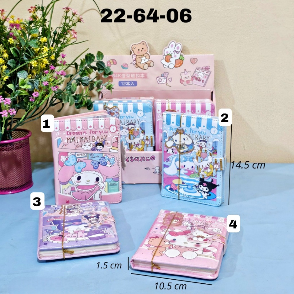 Jual Buku Notes Kancing Magnet 64K/Buku Catatan/Notebook/Note Book ...