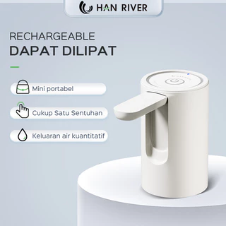 HAN RIVER Dispenser HRCSQ03 Pompa Galon Electric Dapat Dilipat USB Rechargeable Pompa Air Minum