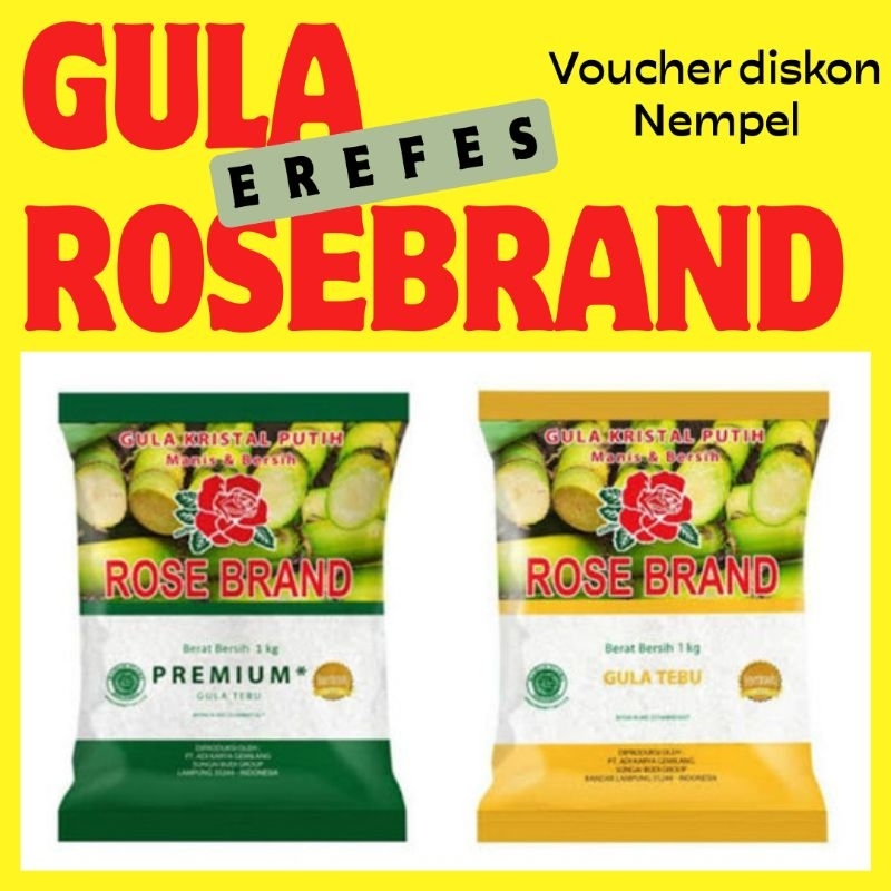 Jual erefes gula rosebrand 1kg | Shopee Indonesia