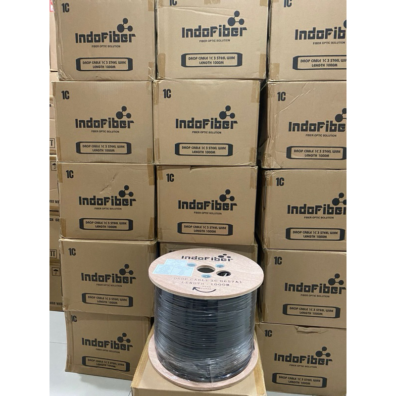 Jual Dropcore 4 core 3 Seling fiber optik @1000 meter | Shopee Indonesia
