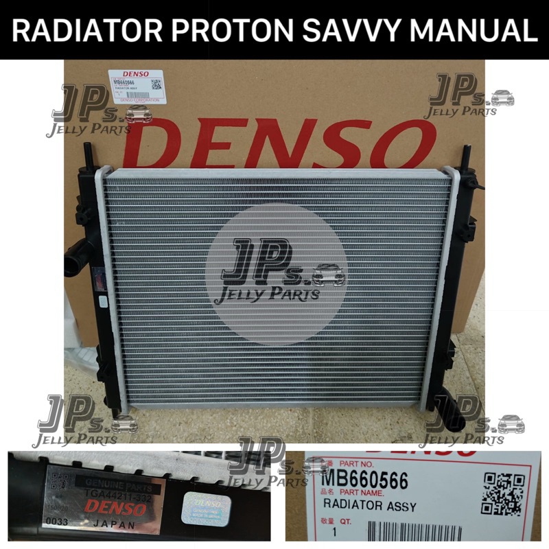 Jual RADIATOR ASSY PROTON SAVVY MANUAL ASLI ORIGINAL DENSO JAPAN ...