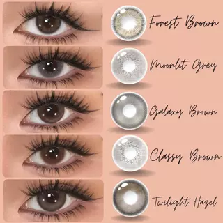 Lilmoon Softlens Kualitas Jepang softlens minus (0 sd -8.50) natural contact softlens/softlens warna/Lensa kontak/Japan lens/Lensa minus/softlens brown/Grey