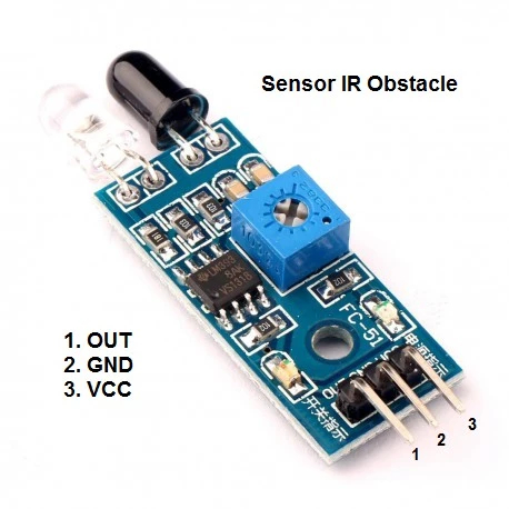 Jual Sensor Infra Merah IR Infrared Obstacle Sensor Module IR Proximity ...