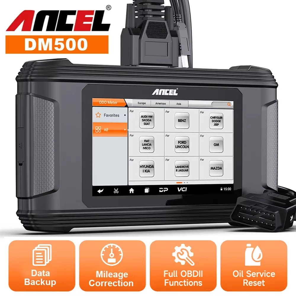 ANCEL DM500 Car Odometer Correction Mileage Adjustment Cluster Calibration Tool
