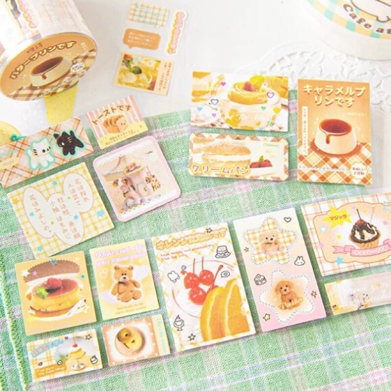 Jual [35x5cm] Glitter Sticker Roll Food Series Cream Soda & Butter ...