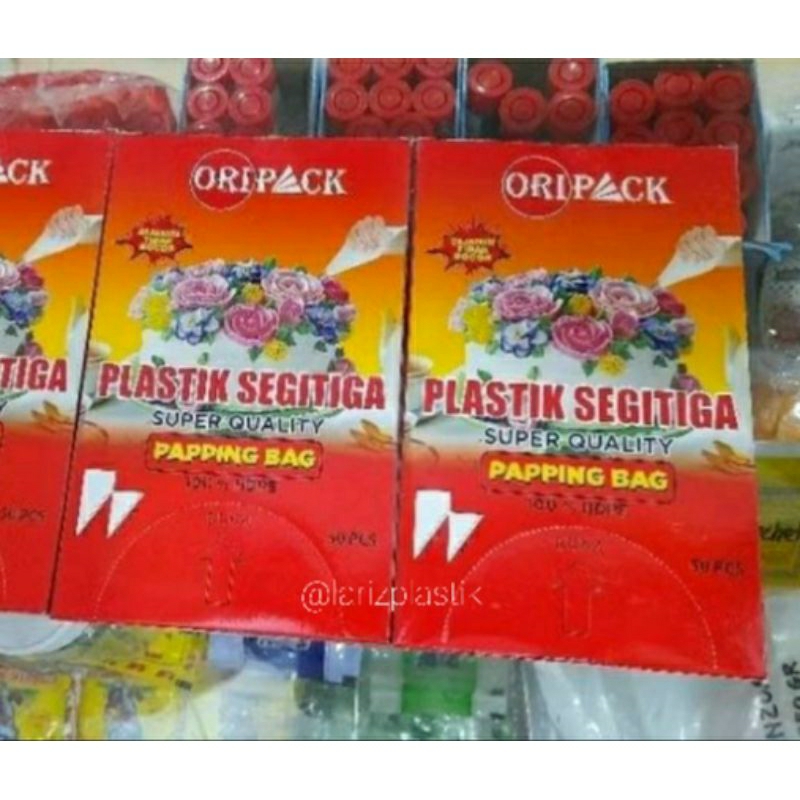 Jual Plastik Segitiga Papping Bag Oripack isi 50 per pack | Shopee ...