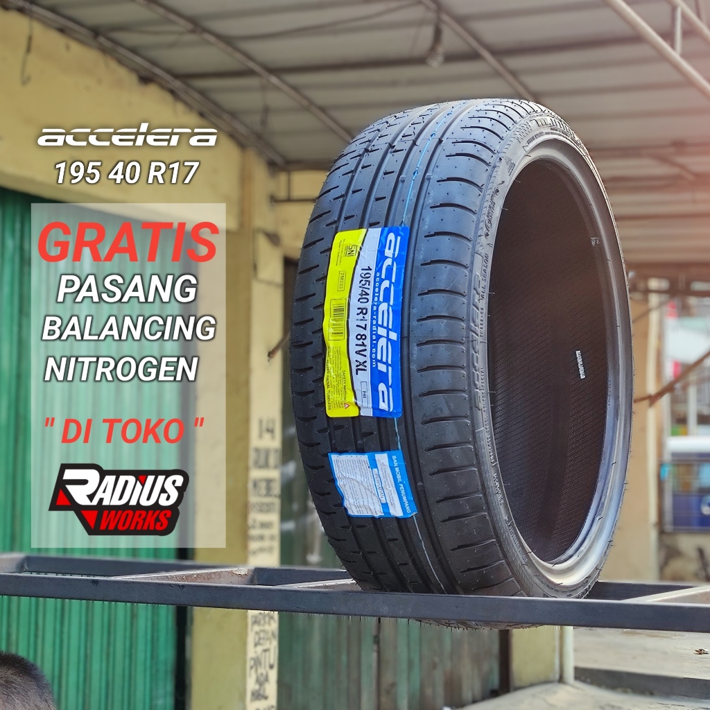 Jual accelera phi-r 195 40 R17 ban mobil tubles berkualitas | Shopee ...