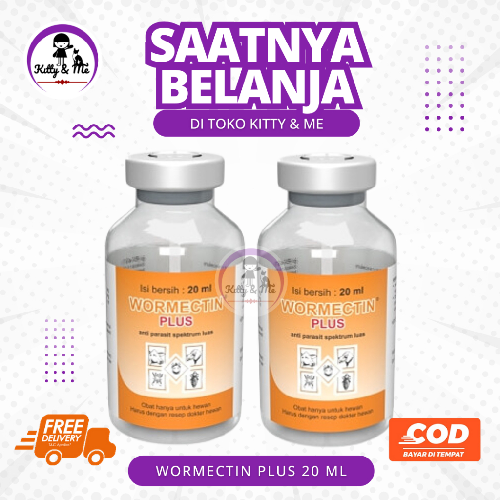 Jual WORMECTIN PLUS 20 ML - Antiparasit Spektrum Luas Untuk Sapi ...