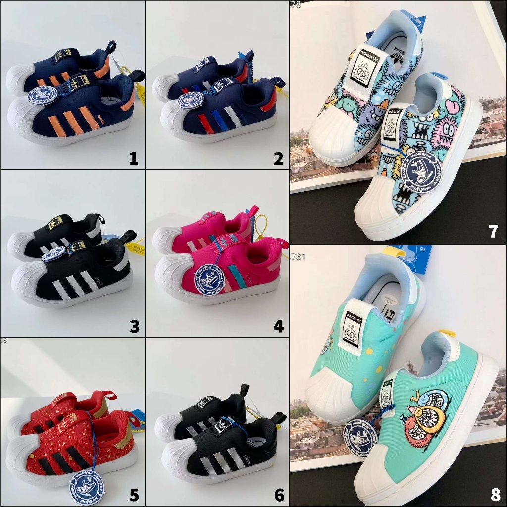 ADIDAS SUPERSTAR 360 / Sepatu Kets Anak Adidas SUPERSTAR 360 / Slip On Kids  / Sepatu Anak / Adidas Anak / ADIDAS SUPERSTAR 360 SLIP ON / Sepatu Adidas  ...