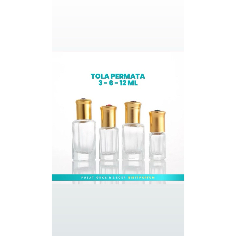 Jual 1 KARTON 600pcs| Botol TOLA PERMATA 3 - 6 - 12 ML Roll On - Botol ...