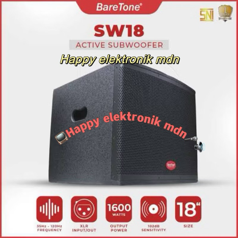 Jual BARETONE SUB 18 INCH BARETONE SW18 BARETONE SPEAKER SUBWOOFER ...