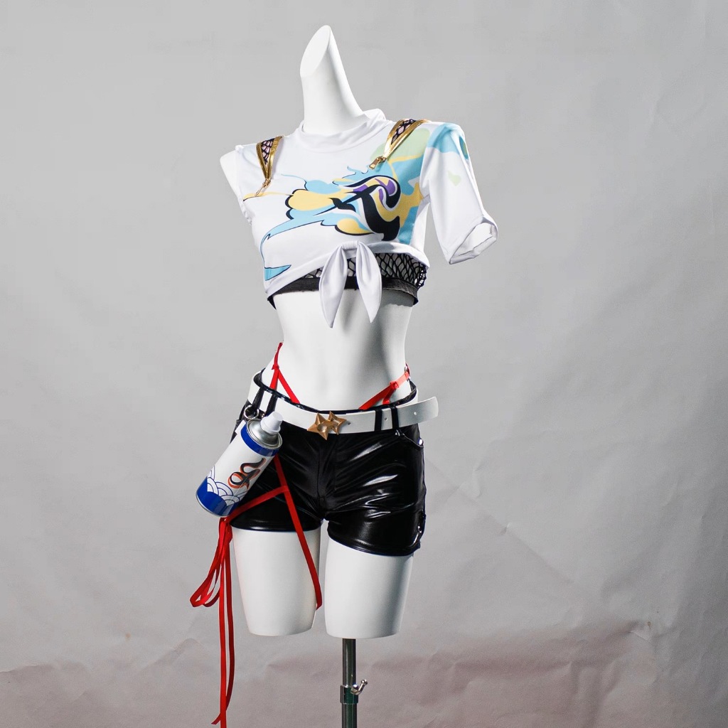 Jual New Anime Honkai: Star Rail Cosplay Rappa Costume Uniform Woman ...