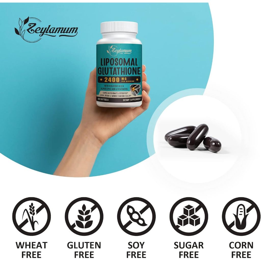 Jual Zeylamum Liposomal Glutathione Softgels 2400 MG 60 Softgels