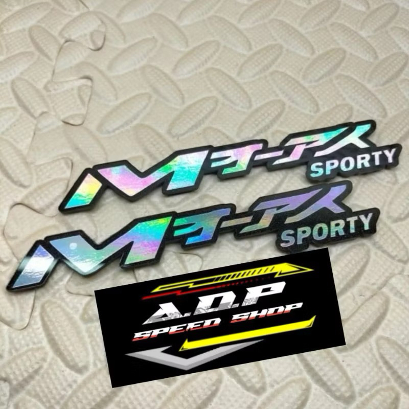Jual Stiker Emblem Mio Sporty Logo Jepang Acrylic Timbul 2mm Double ...