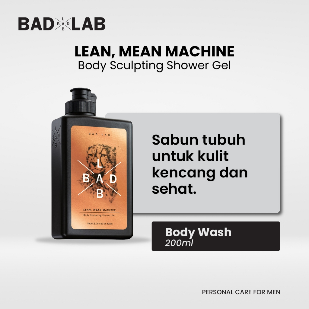 Jual BAD LAB Lean Mean Machine Body Sculpting Shower Gel 200ml - Sabun ...