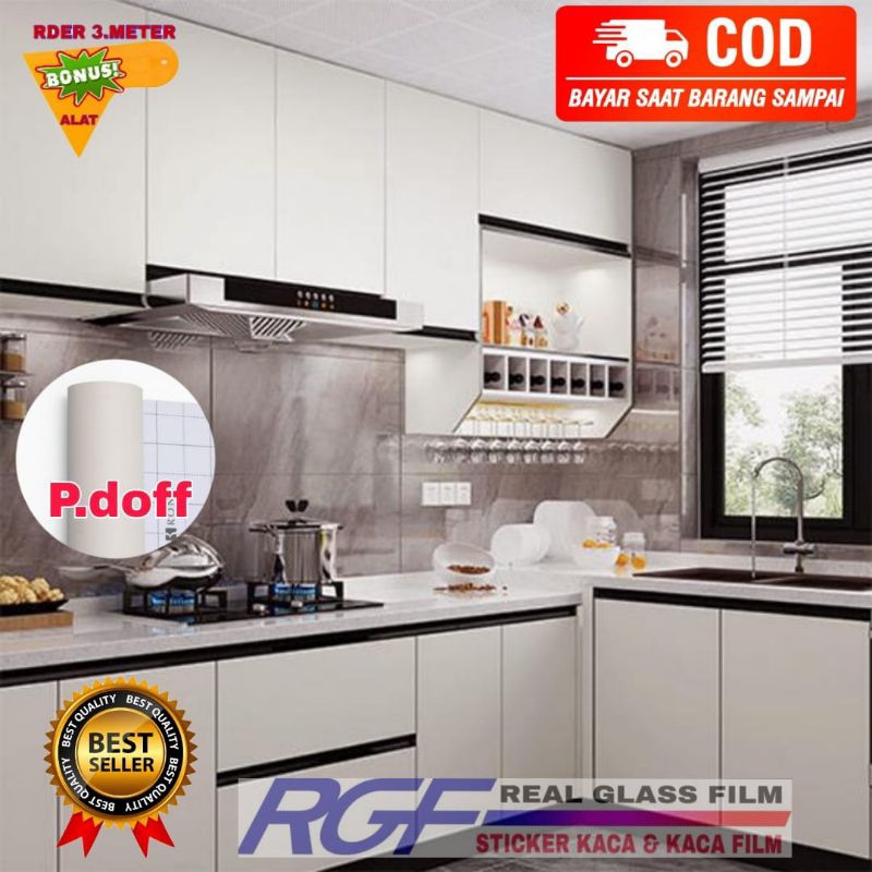 Jual HPL STICKER MOTIF PUTIH DOFF/HPL STICKER DINDING/HPL STICKER DAPUR ...