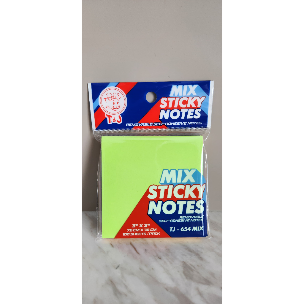 Jual T&J Labels Sticky Notes TJ - 654 Mix | Shopee Indonesia