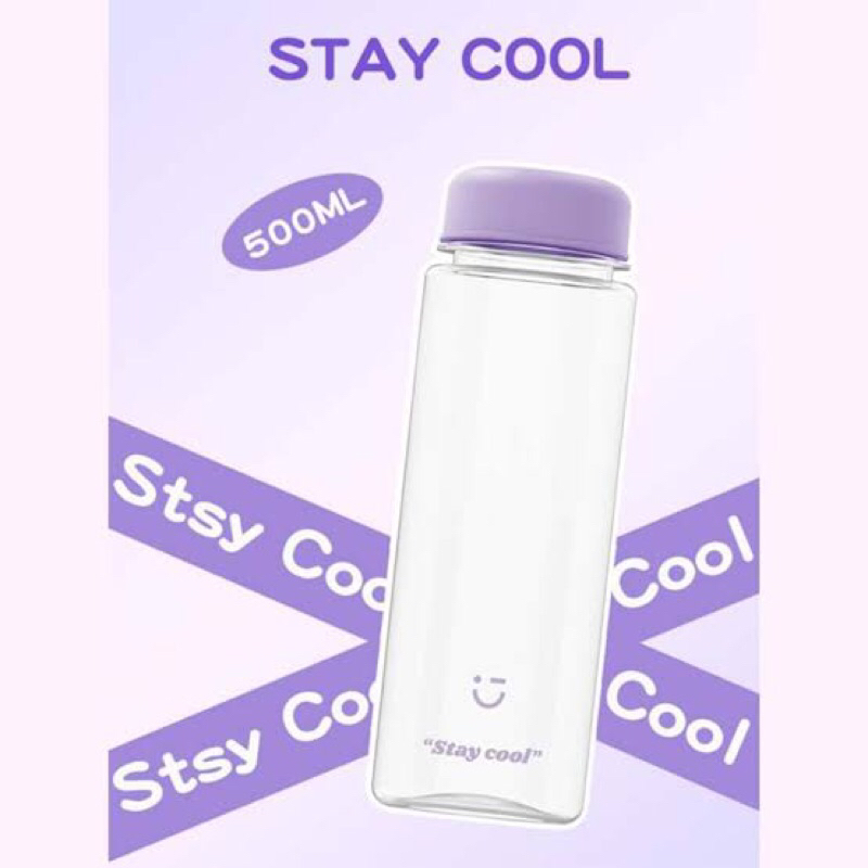 Jual Miniso Solid Color bottle Water Plastik 500ml / Botol minum ...