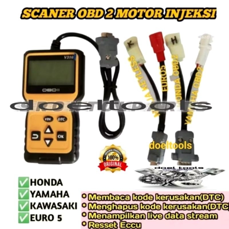 Jual SECENER OBD2 motor injeksi alat baca kode kerusakanmotor injeksi ...