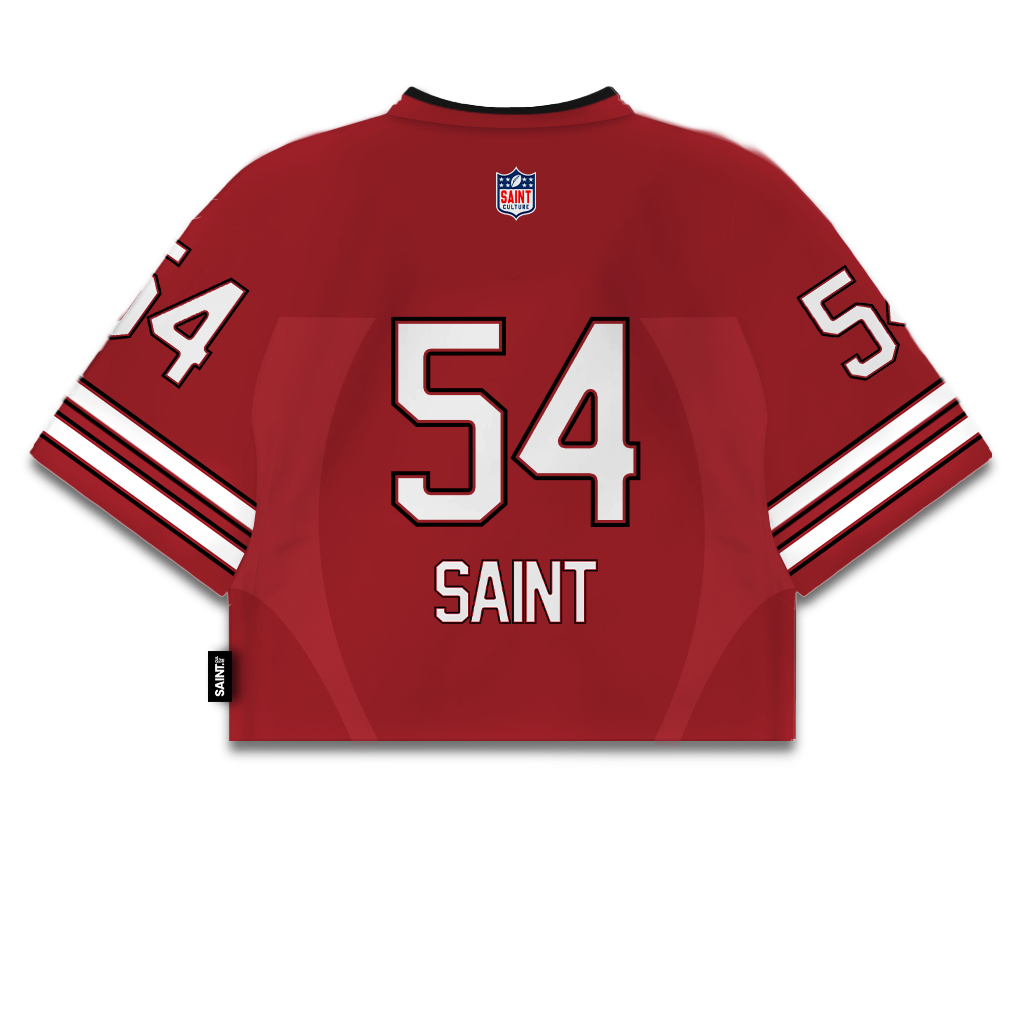 Jual Saint Culture / Red Crop 54 / Croptop Jersey Vintage Oversize ...