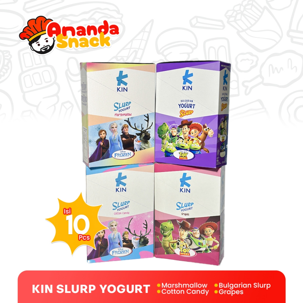Jual KIN Yogurt Slurp / Yogurt Stik All Variant 1 Box isi 10 Pcs ...