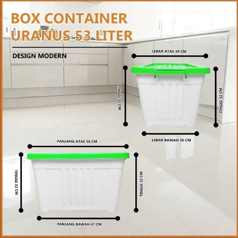 Jual [JOERAGAN LAPAK] BOX CONTAINER 53 LITER - KONTAINER BESAR ...