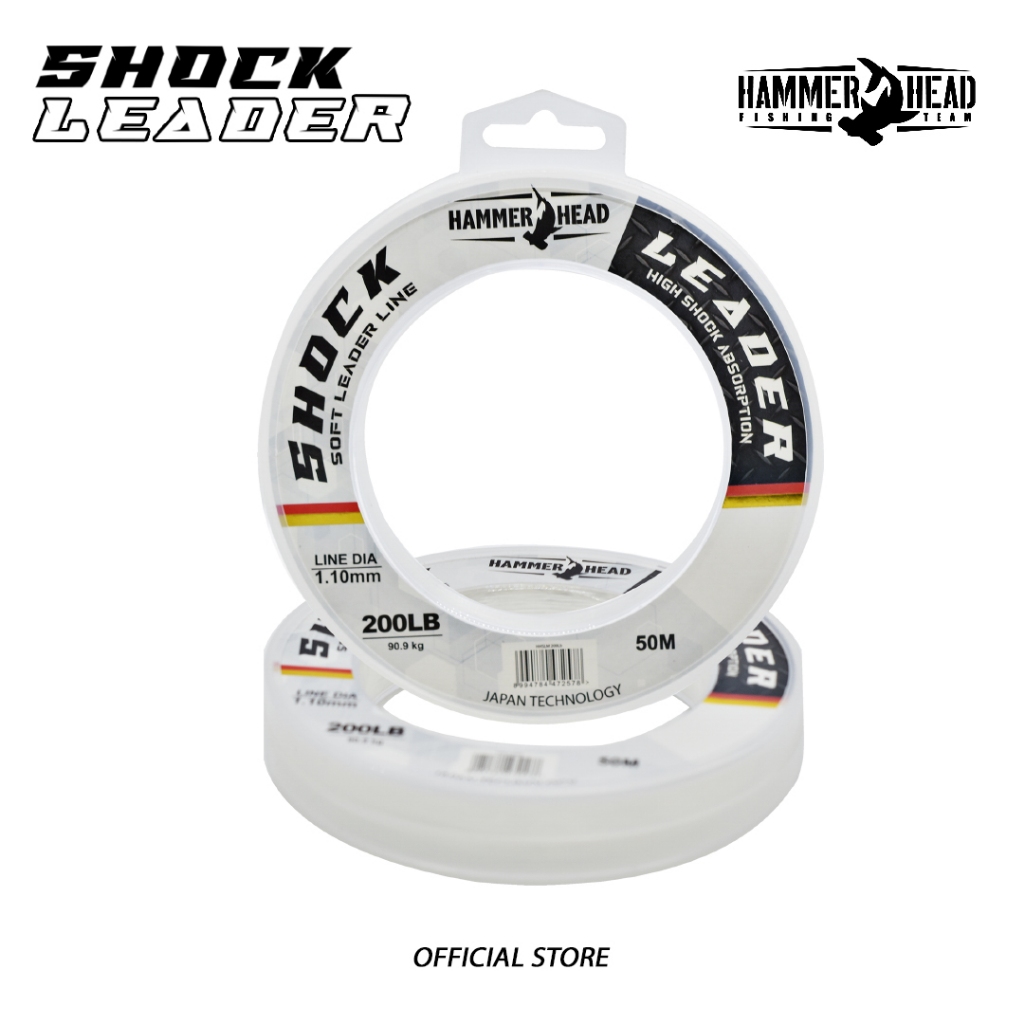 Jual NEW PRODUCT HAMMER HEAD SENAR PANCING SHOCK LEADER 50M CLEAR ...