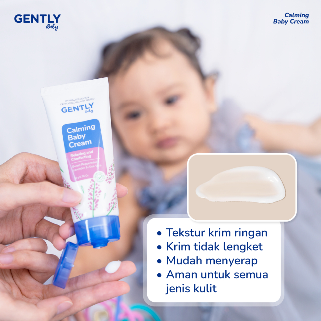 Calming Baby Cream 20 G - Perlengkapan Bayi Newborn Tidur Nyenyak Nyaman Untuk S - foto 4