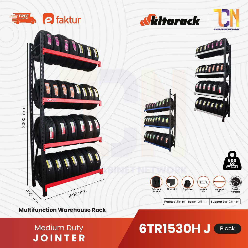Jual KITARACK Rak Gudang Tire Rack 6TR2020 Frame Abu Rak Ban Motor ...