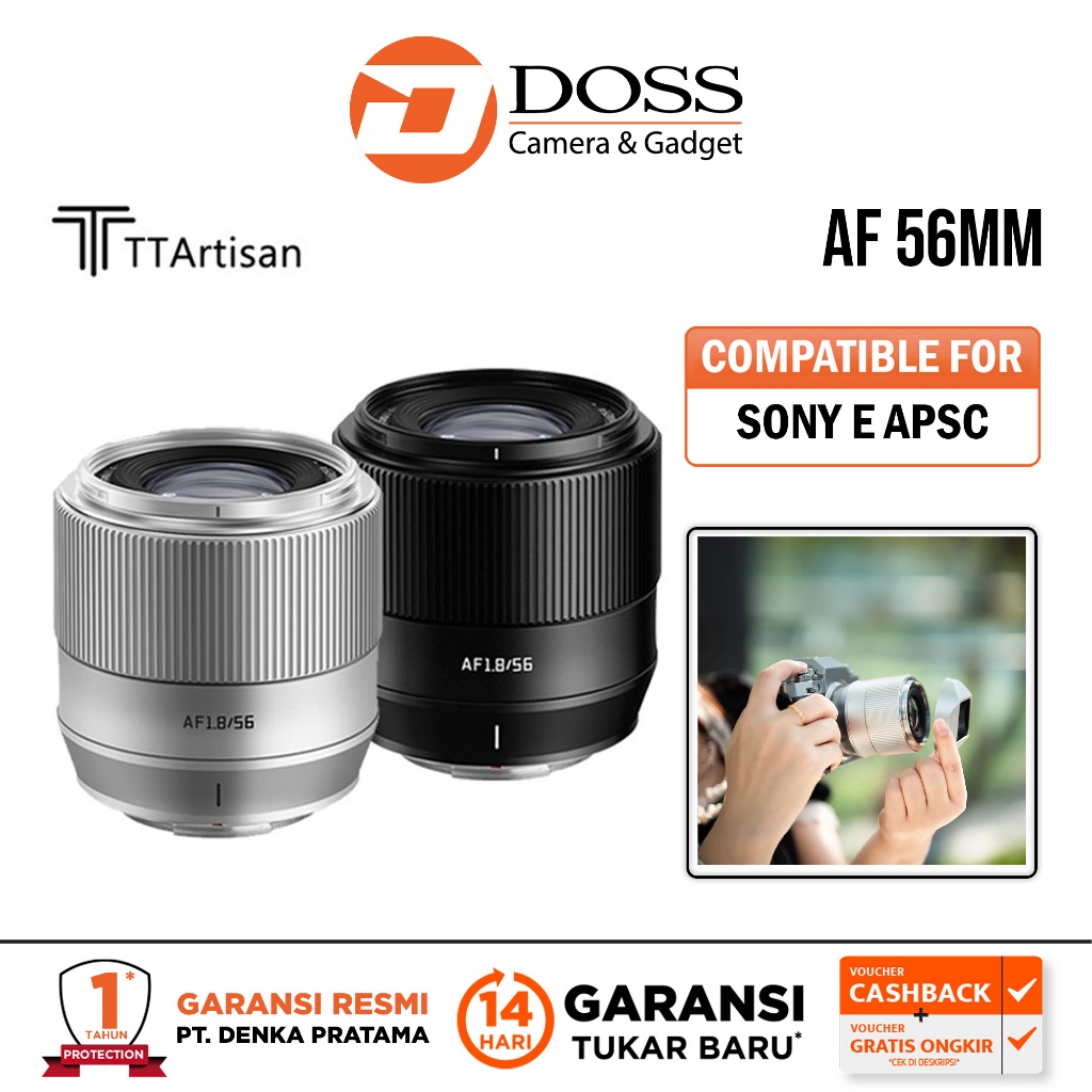 TTArtisan APS-C 56 Mm F1.8 AF Auto Focus AF Prime Objectif à Grande