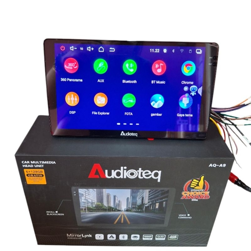 Jual Head unit android 10 inch audioteq AQ-A9 ram 6+128 support 360 ...