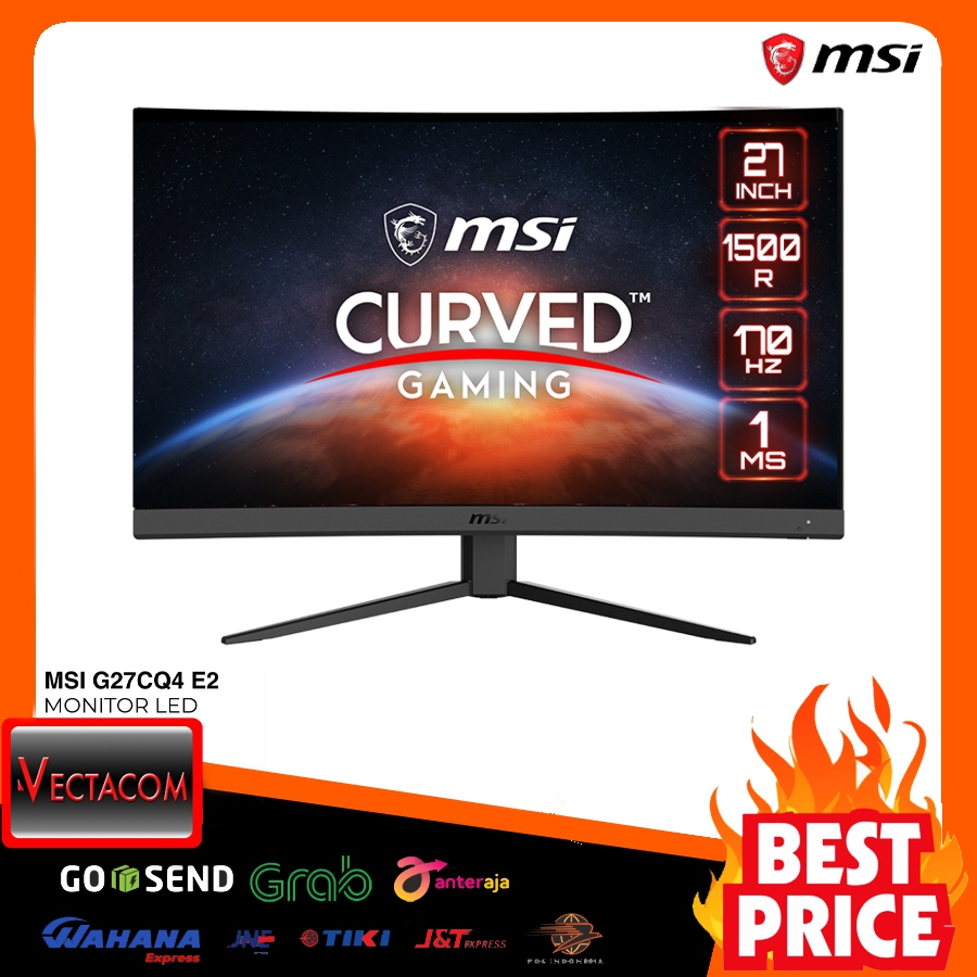 Jual Monitor MSI LED Gaming G27CQ4 E2 - Curved WQHD 170Hz 27" Inch ...