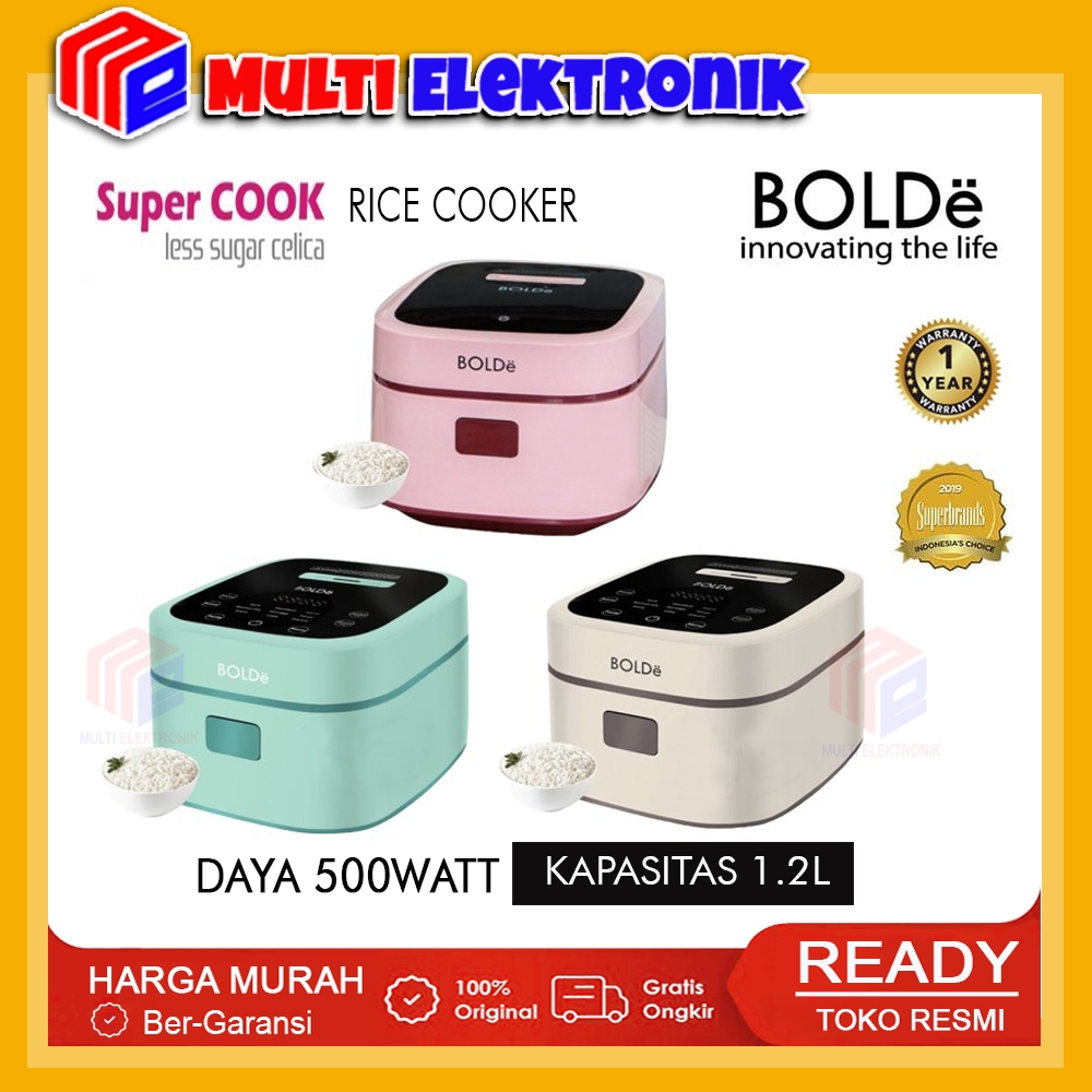 Jual BOLDE Digital Rice Cooker Less Sugar Celica Kapasitas 1.2L ...