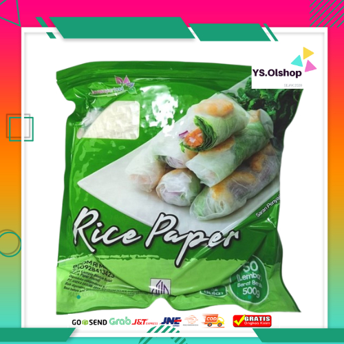 Jual Rice Paper Bulat 500 g isi 50 lembar - Banh Trang 22cm - Kulit ...
