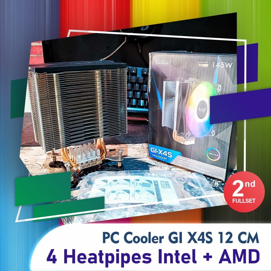 Jual PC COOLER GI X4S Fullset - PCCOOLER HSF Cooler CPU Heatsink Fan ...
