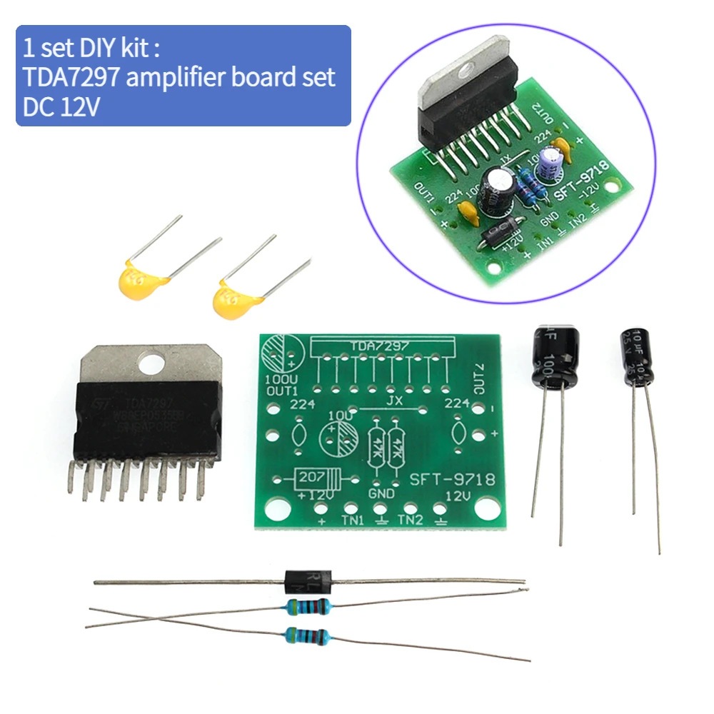 Jual TDA7297 Stereo Amplifier Bridge Modul (Tanpa Heatsink) | Shopee
