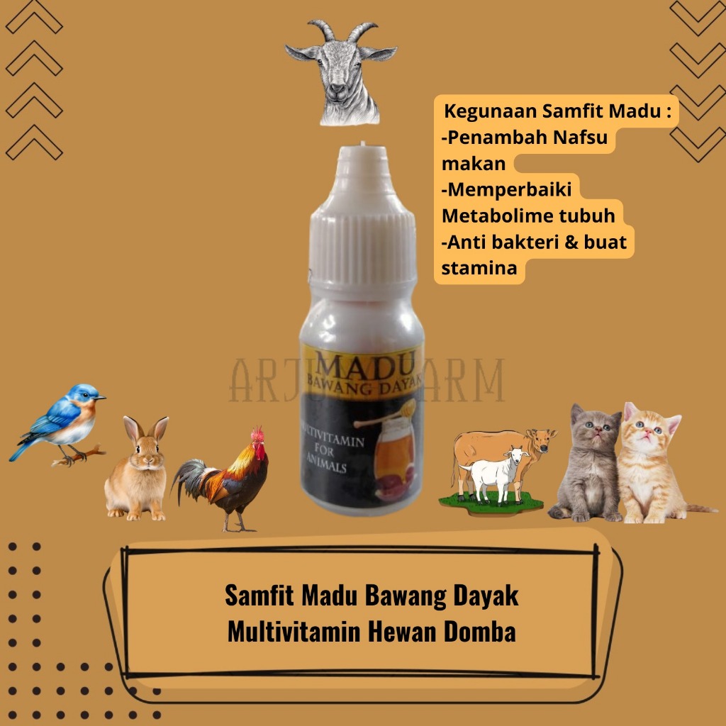 Jual Samfit Madu Vitamin Untuk Hewan Ternak Domba Sapi Ayam Burung ...