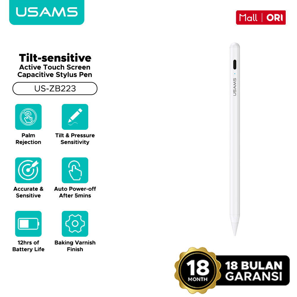 Jual USAMS Tilt Sensitive Active Touch Screen Capacitive Stylus