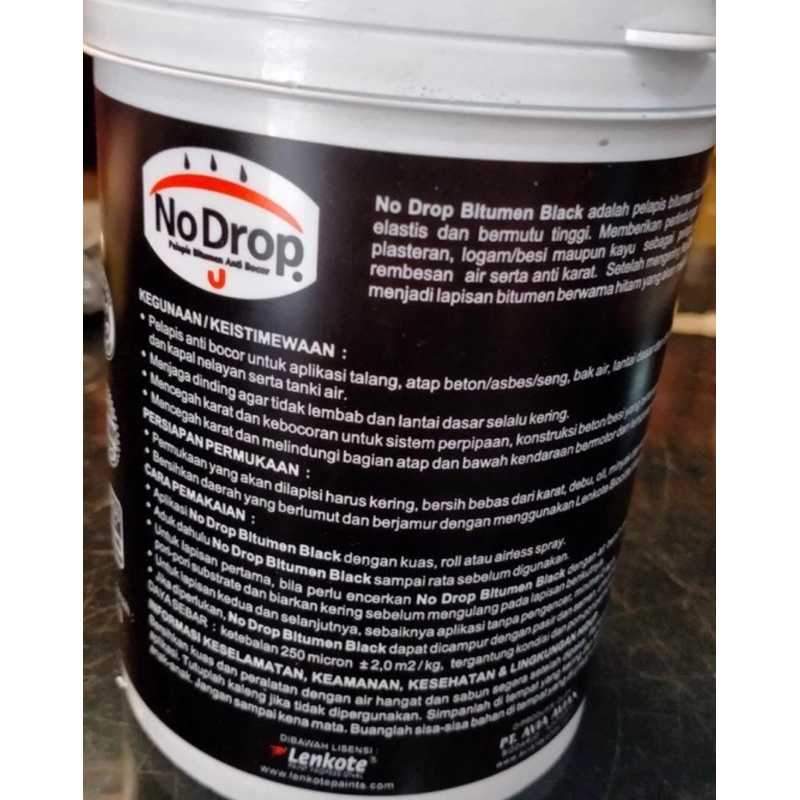 Jual NO DROP BITUMEN HITAM 20 KG | Shopee Indonesia