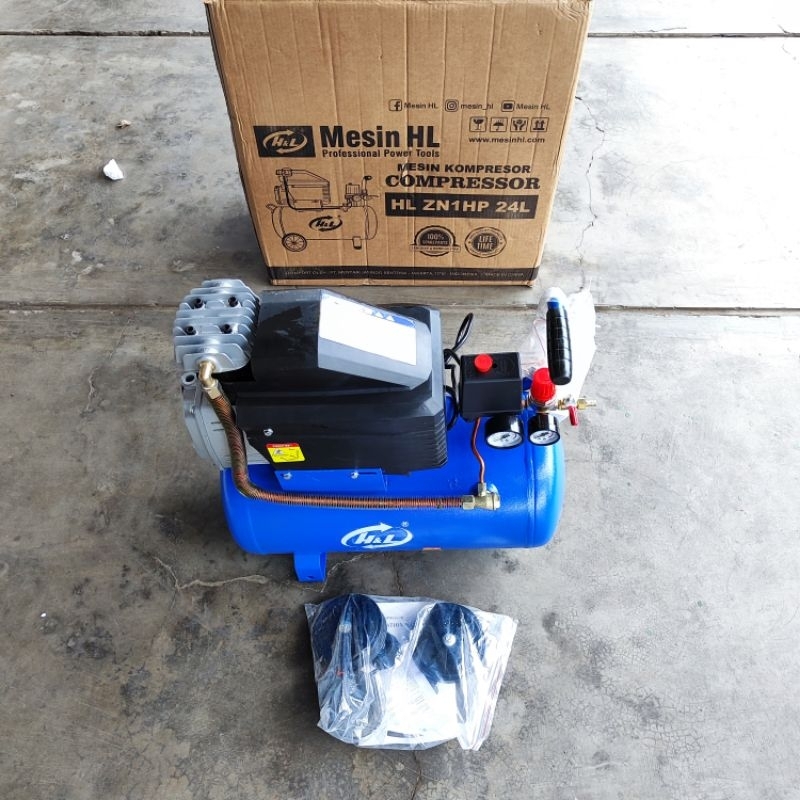 Jual H&L 1 HP 24 Liter Mesin Direct Compressor Kompresor Angin Listrik ...