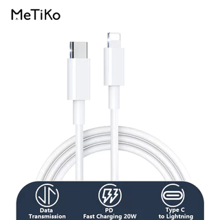 MeTiKo Kabel Data iphone fast charging PD 20W Type C To Lightning for iphone 7-16