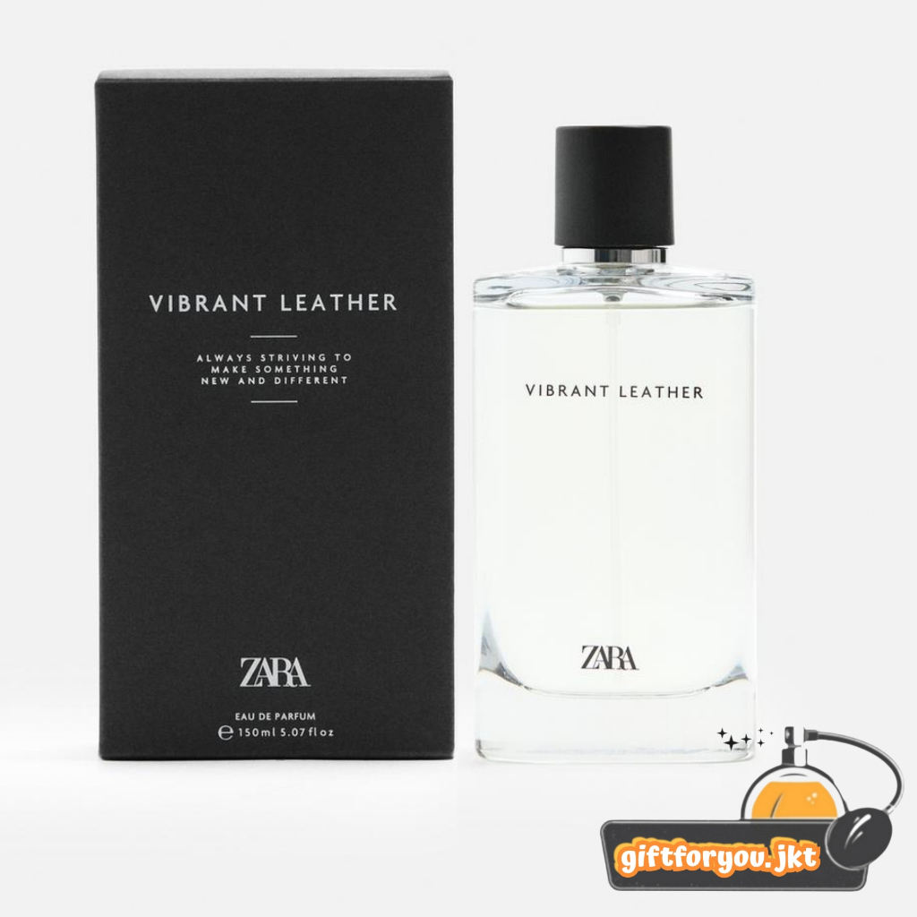 Zara Man Vibrant Leather Parfum Cowok 60 100 ml EDP Eau De Perfume Original  Laki Laki Pria Man Men Parfume