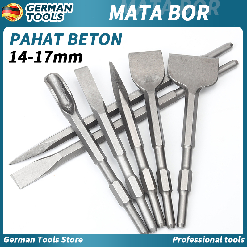 Jual German tools Mata Bor Pahat Beton SDS (COD) Set Pahat Plus Flat ...