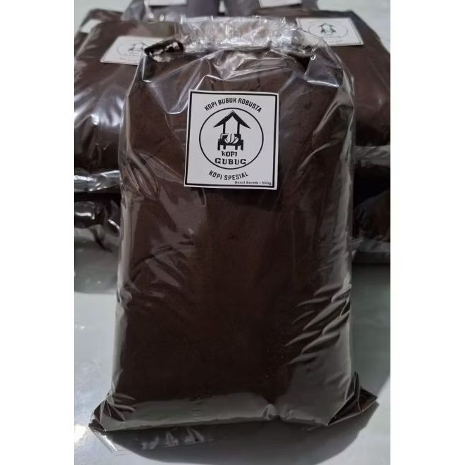 Jual [1KG] Kopi Bubuk Robusta Hitam 1Kg Kopi Cap Gubuk Kopi Spesial