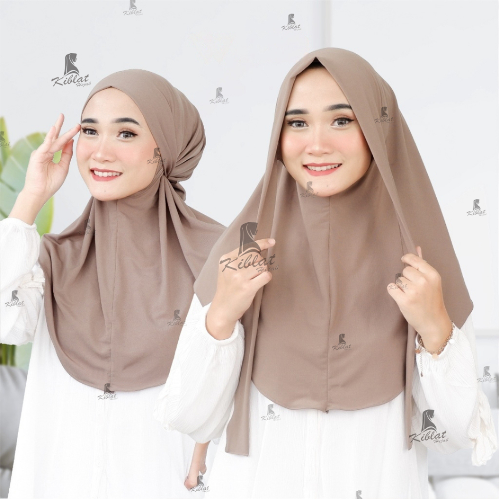 Jilbab Bergo Instan French Khimar Arabian Jersey Premium Ukuran M