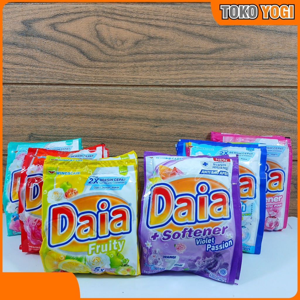 Jual DAIA DETERGEN 47g VARIAN RENCENG ISI 6 || DETERJEN BUBUK | Shopee ...