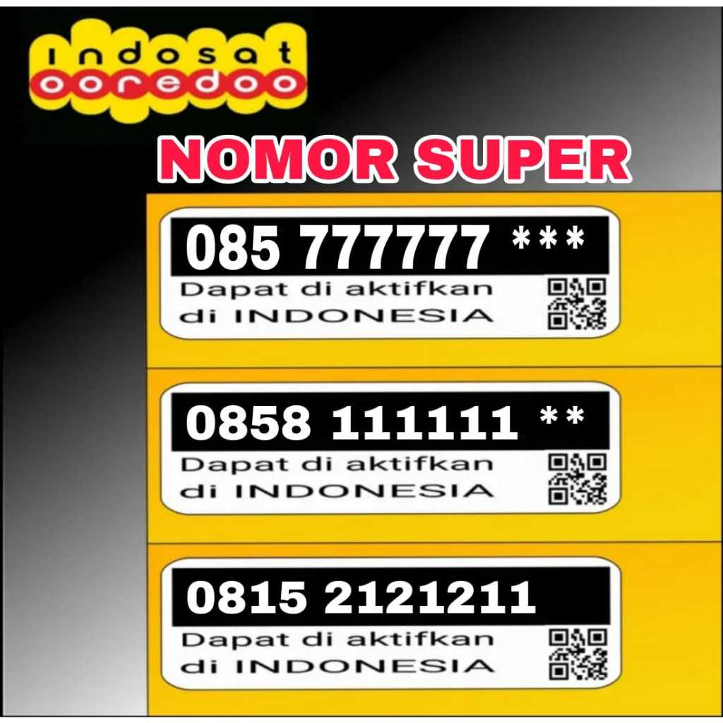 Jual Kartu Perdana Nomor Cantik Indosat IM3 777777 SUPER | Shopee Indonesia