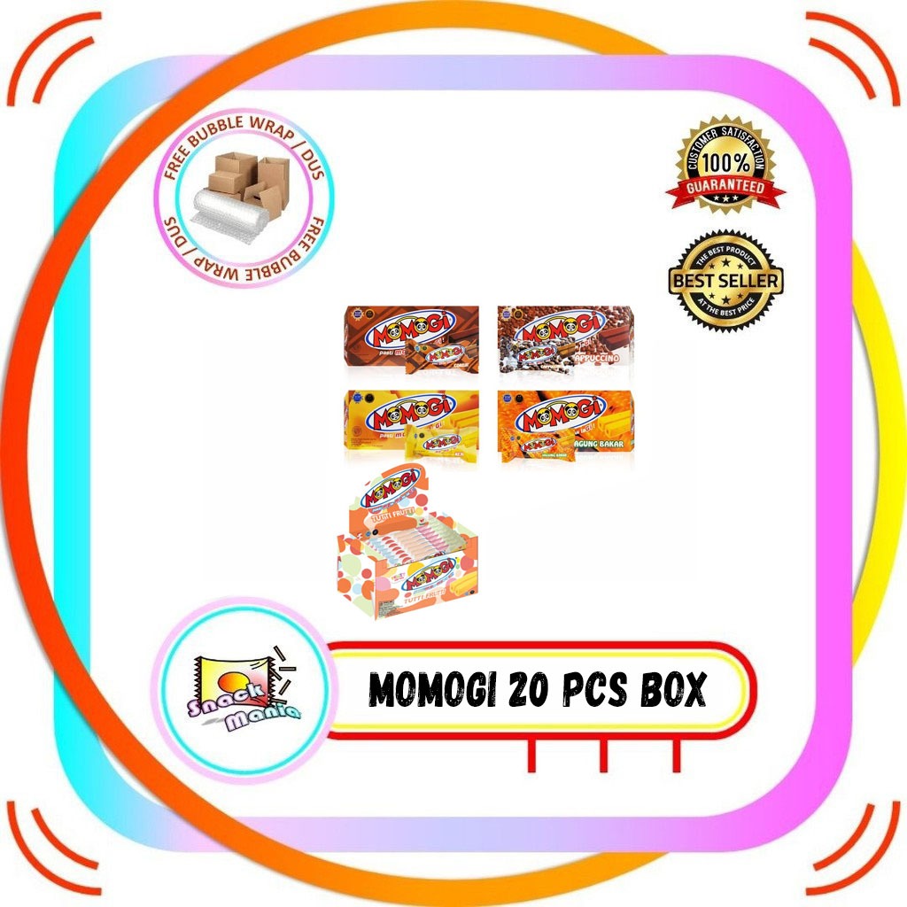 Jual Momogi Snack Stick BOX Cappucino Keju Jagung Bakar Tutti Frutti ...