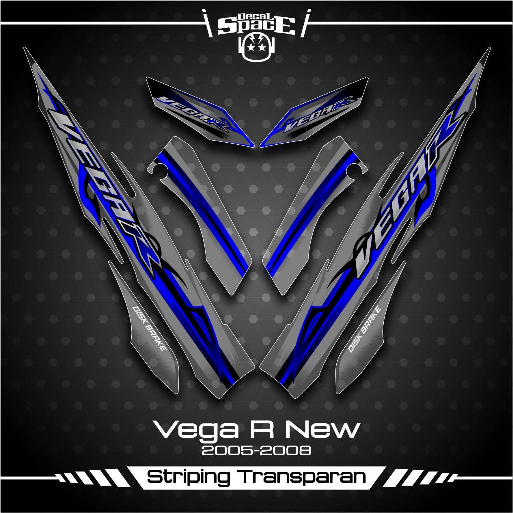 Jual STRIPING TRANSPARAN VEGA R NEW SKU 37 STICKER STIKER BENING YAMAHA ...
