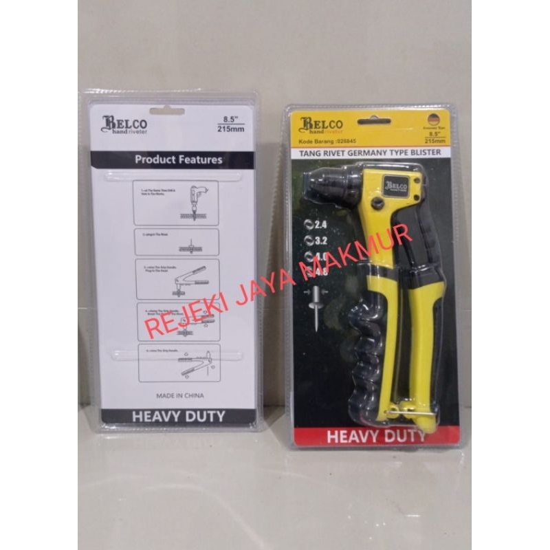 Jual PROMO BELCO Tang Rivet Hand Riveter Heavy Duty (Germany Type ...
